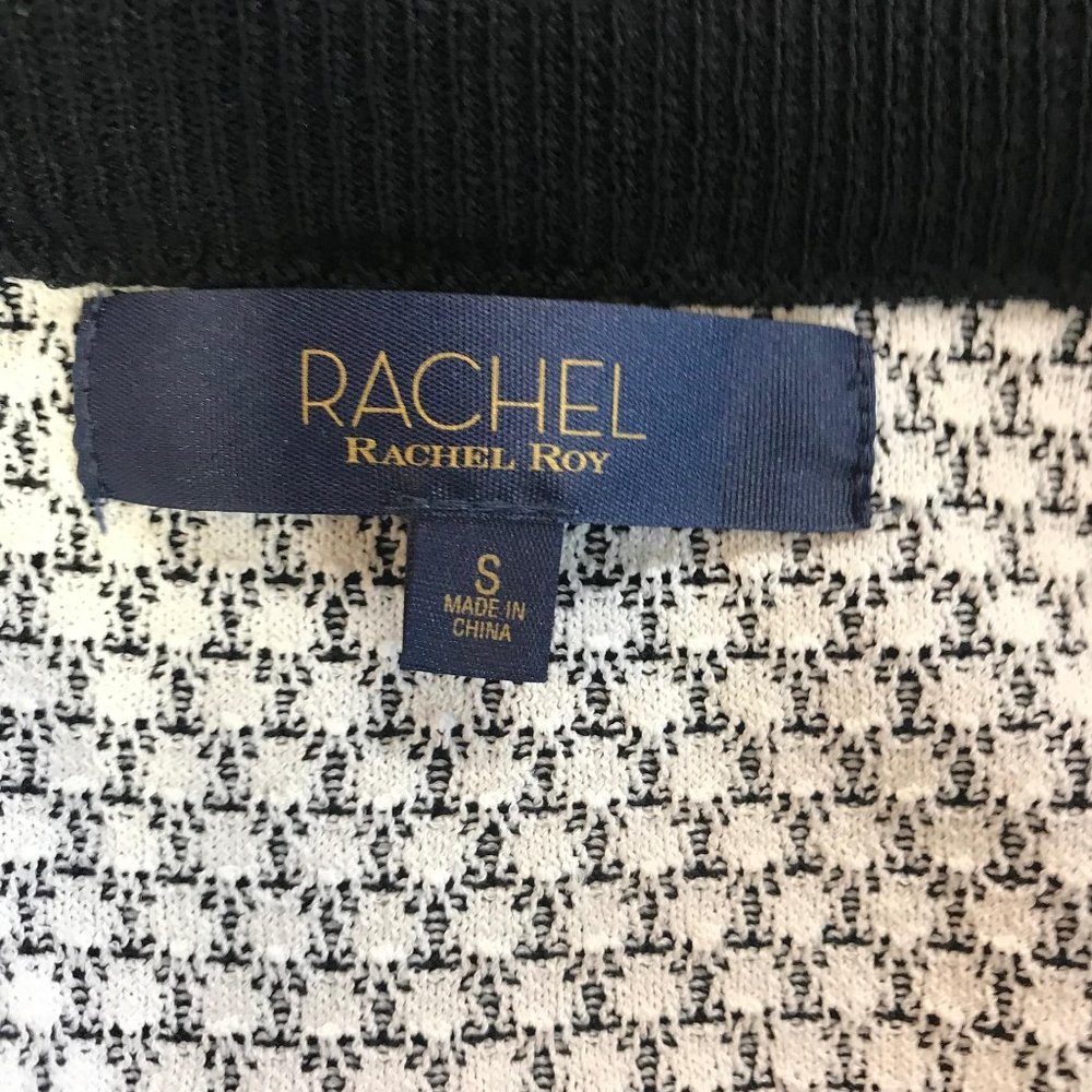 NWT Rachel Roy Womens Black Ivory Knit Pull On Pencil Skirt Size S - Picture 5 of 10